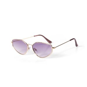 Lentes de sol geométrico cafe